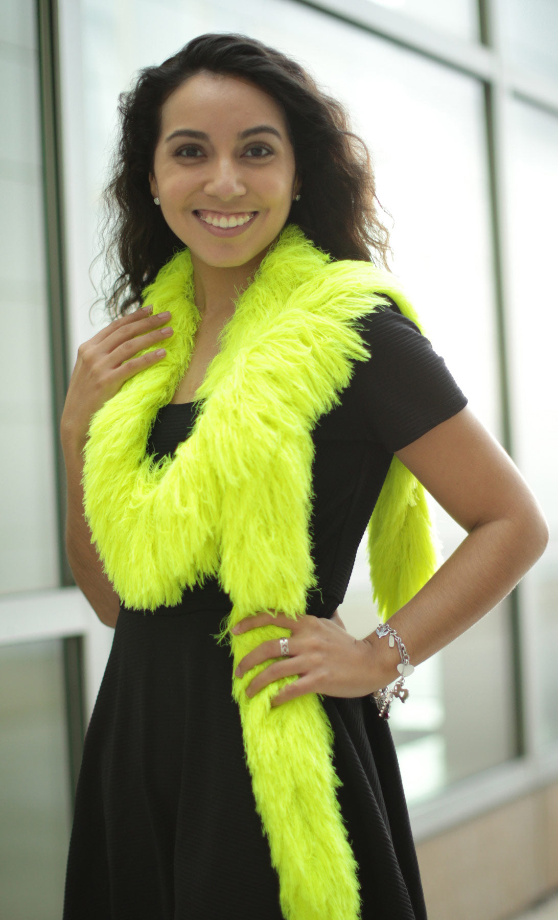 Faux Fur Festival Boa - Hot Yellow - Happy Boa: Faux Feather Boa
