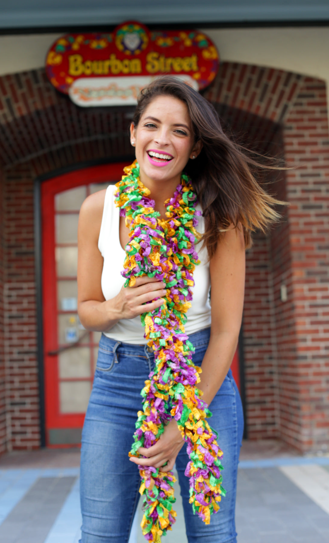 Original Featherless Boa - Mardi Gras - Happy Boa: Faux Feather Boa