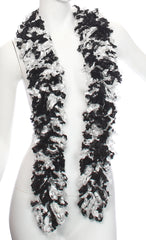 Original Featherless Boa - Black and White - Happy Boa: Faux Feather Boa