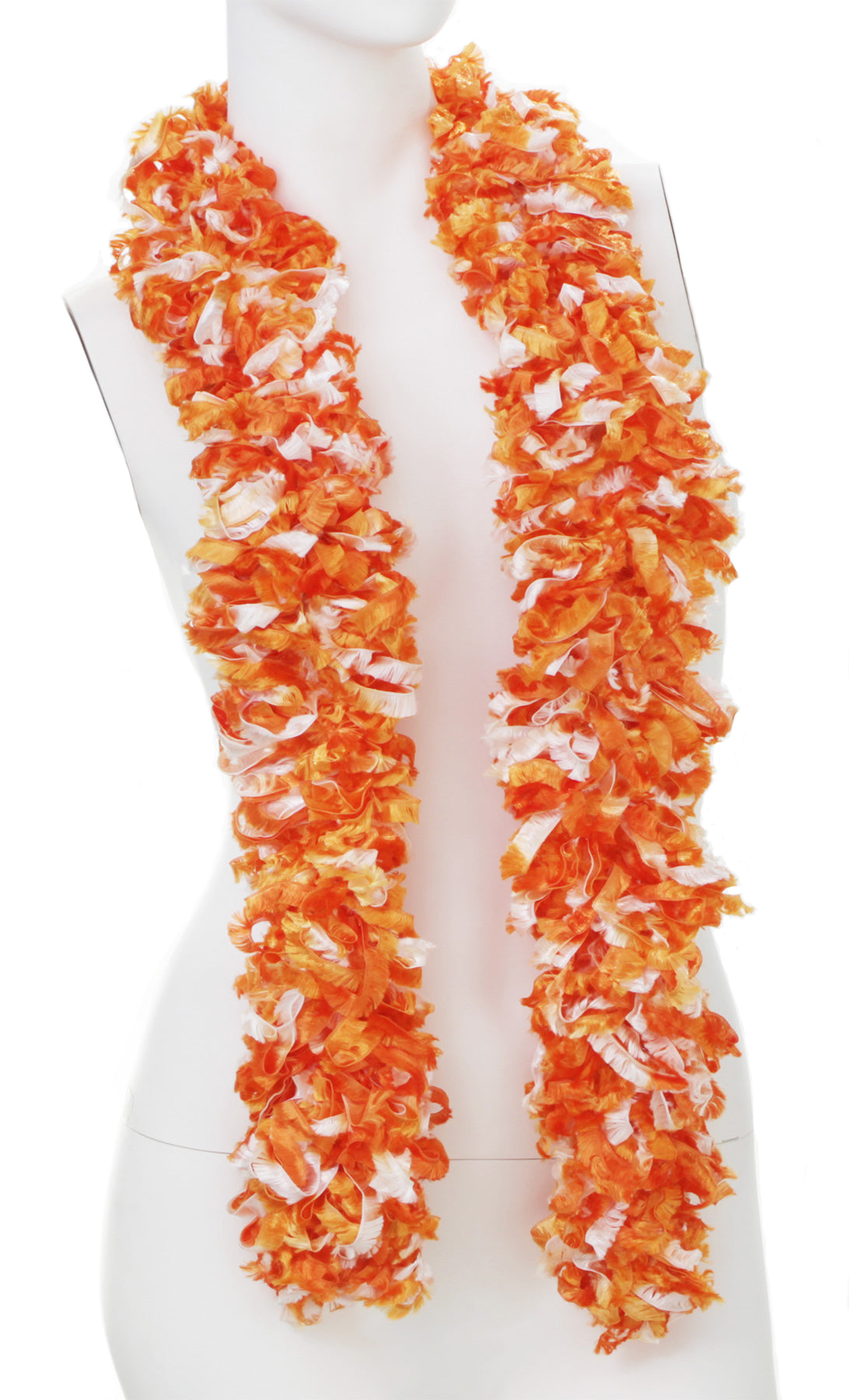 Original Featherless Boa - Luau Orange - Happy Boa: Faux Feather Boa