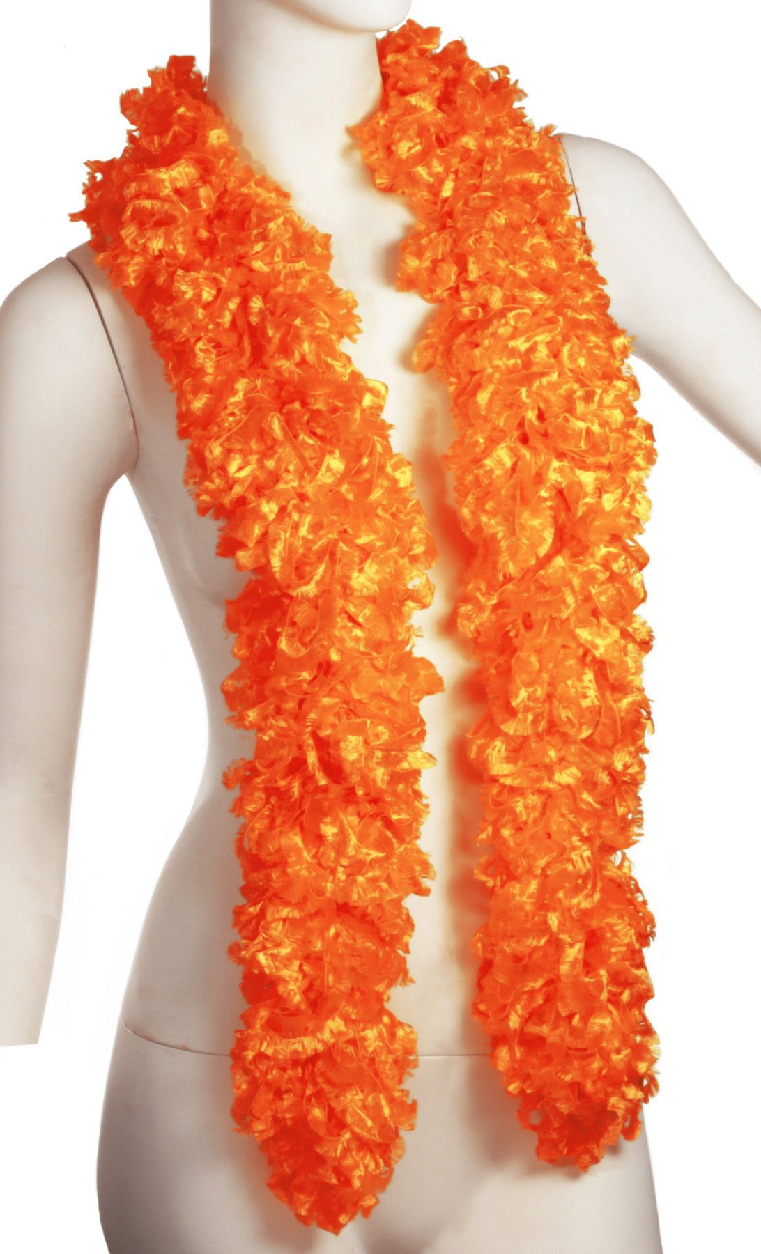 Original Featherless Boa - Orange - Happy Boa: Faux Feather Boa