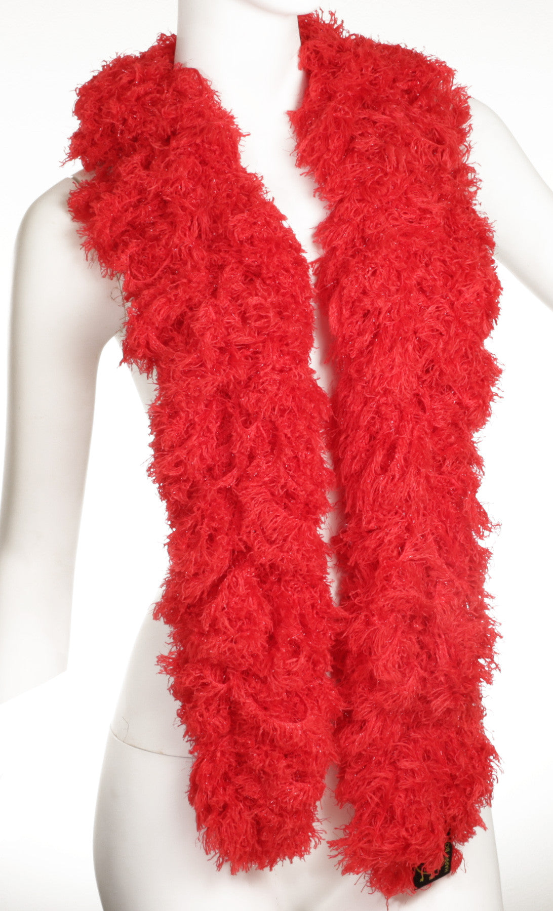 SUPER Sized Featherless Boa - Red - Happy Boa: Faux Feather Boa