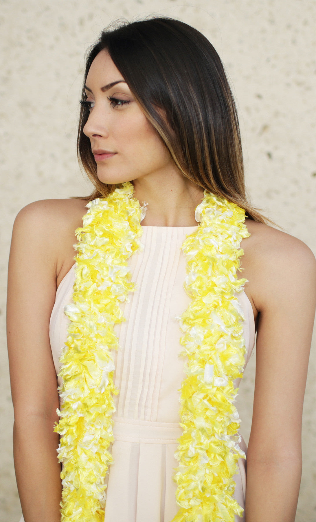 Original Featherless Boa - Luau Yellow - Happy Boa: Faux Feather Boa