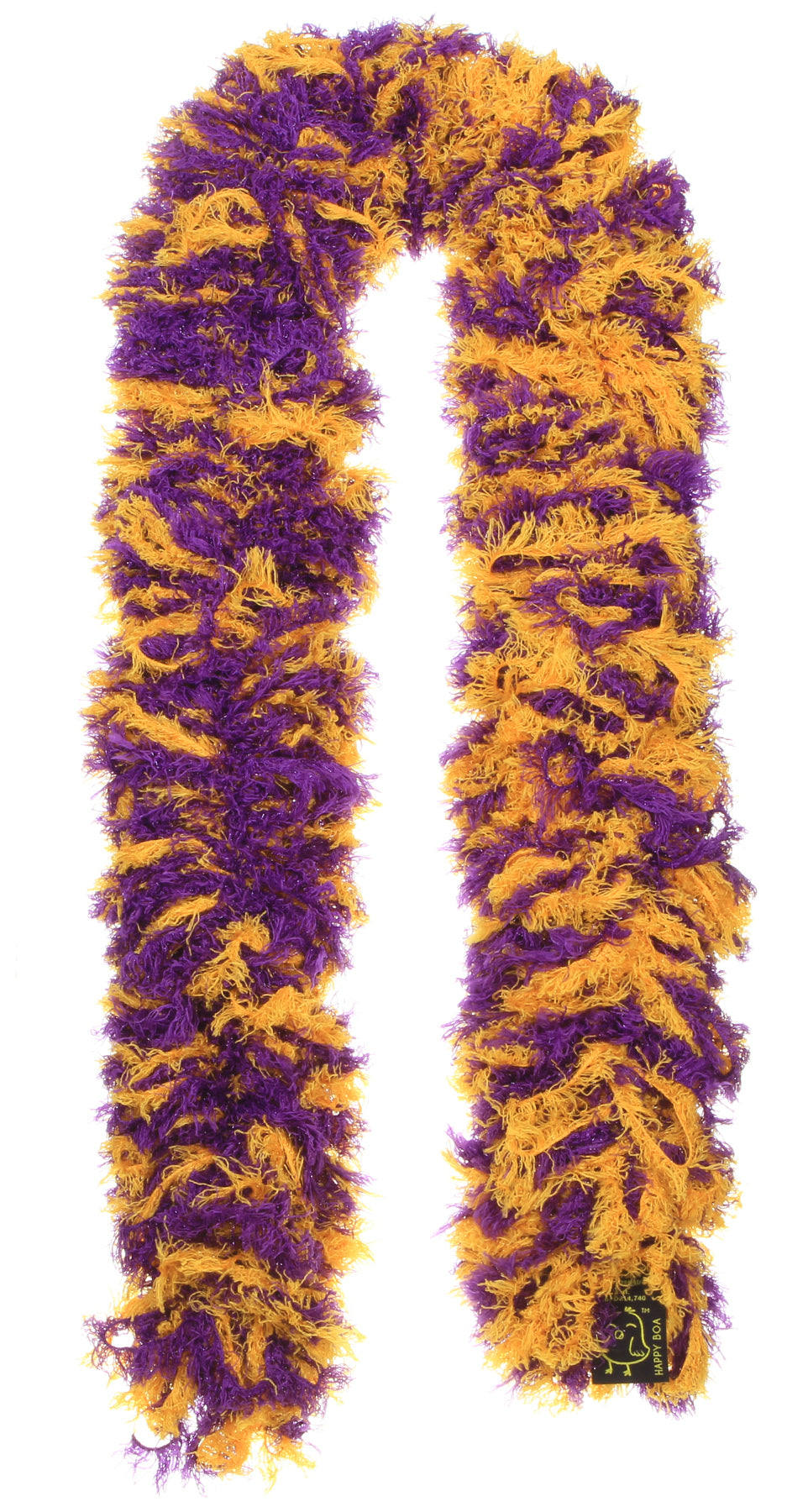 SUPER Sized Featherless Boa - Lakers - LSU (Purple and Gold)