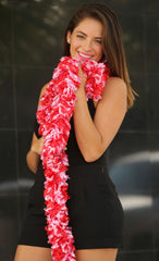 Original Featherless Boa - Valentine (Red and Soft Pink) - Happy Boa: Faux Feather Boa