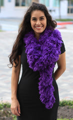 SUPER Sized Featherless Boa - Purple - Happy Boa: Faux Feather Boa