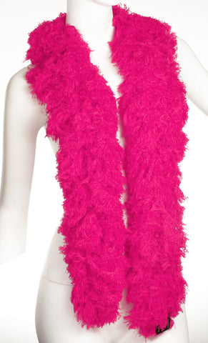 SUPER Sized Featherless Boa - Hot Pink - Happy Boa: Faux Feather Boa