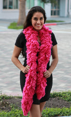 SUPER Sized Featherless Boa - Hot Pink - Happy Boa: Faux Feather Boa